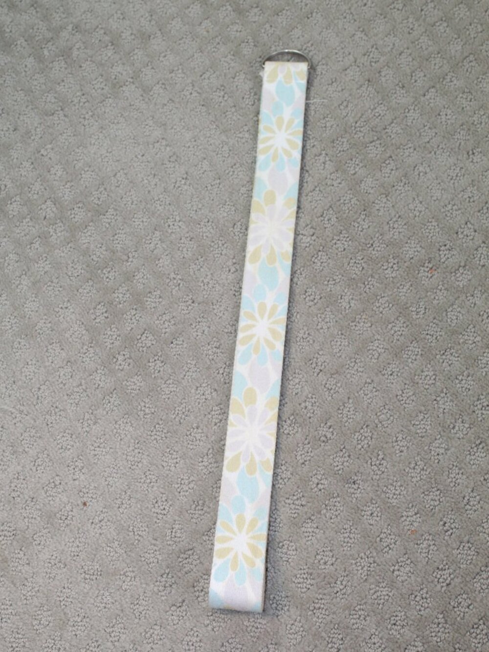 Pastel Floral Canvas Double Loop 39.5" Adjustable Size Small Belt